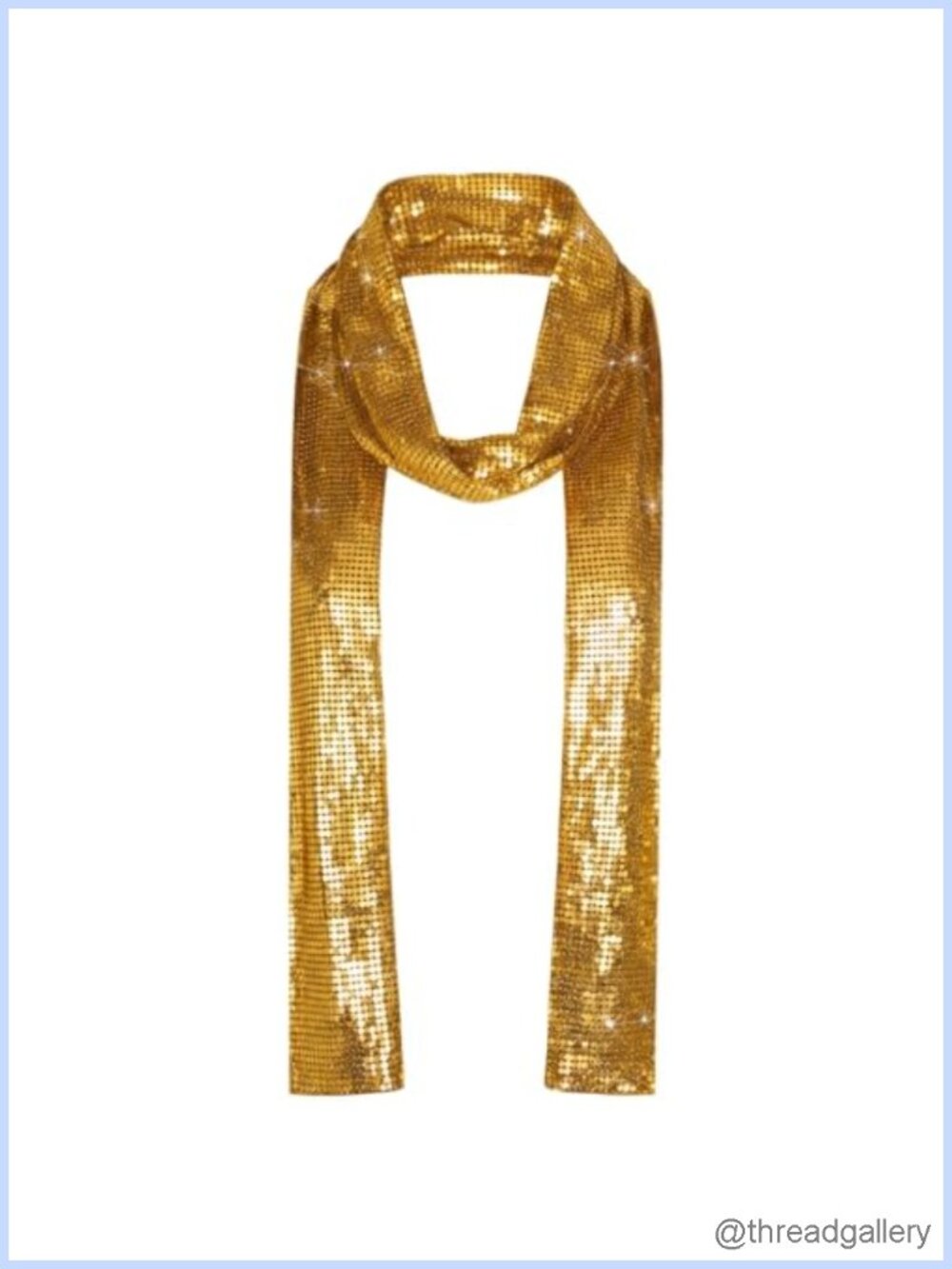 Sequin Skinny Scarf Necklace for Women Rave Prom Wedding